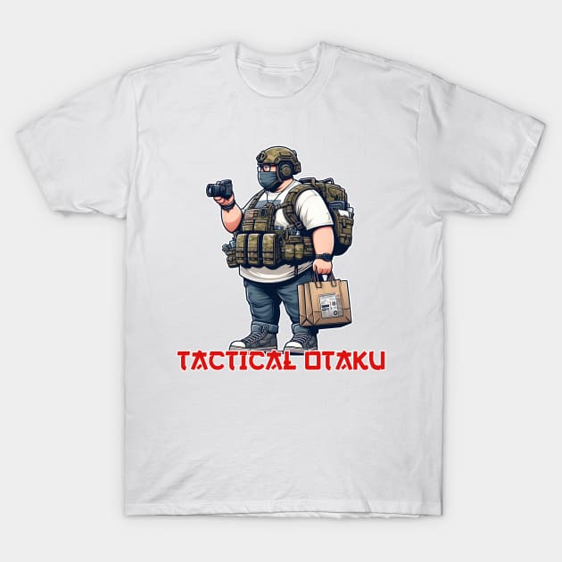 Tactical Otaku T-Shirt by Rawlifegraphic